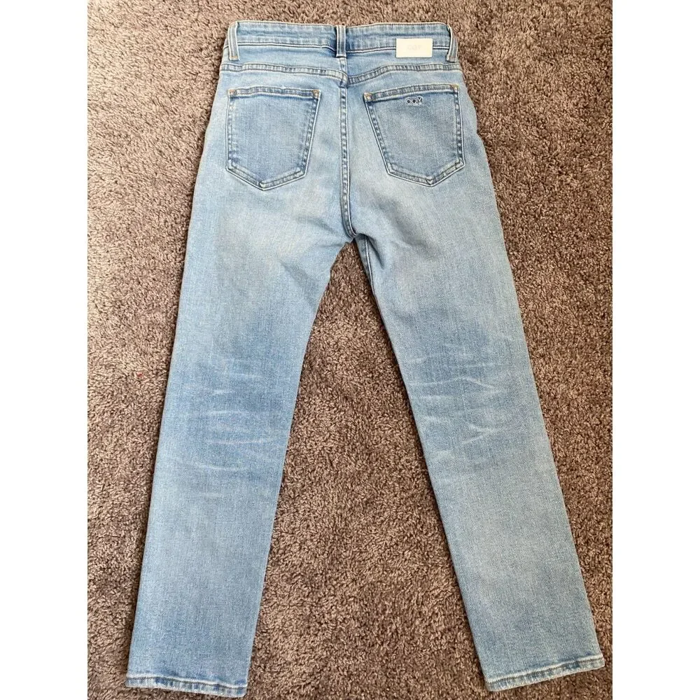 CQY Light Wash High Rise Classic Denim Jeans Size 25 - Picture 4 of 7